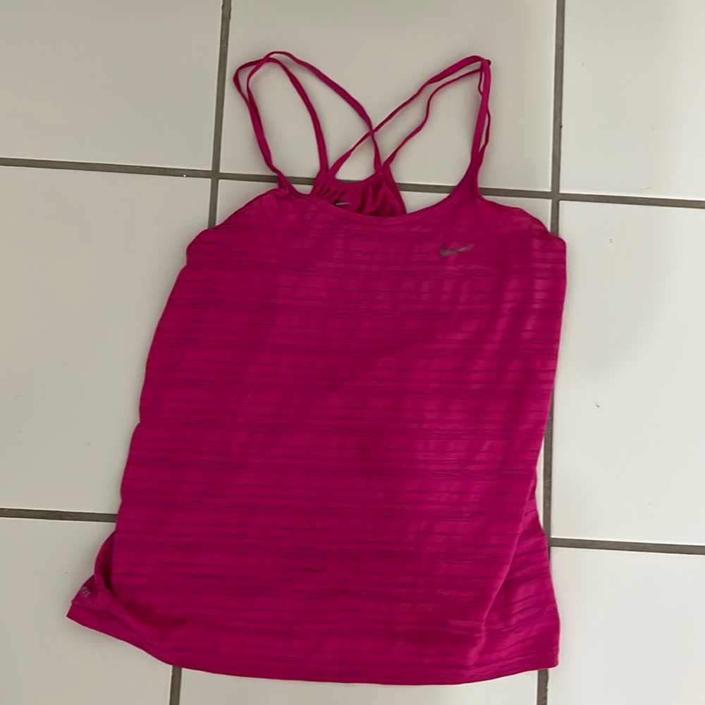 Hot Pink Dri Fit Nike Tank Top